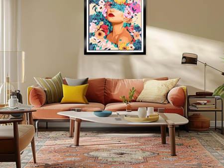 Mujer con Flores - Imagen 4