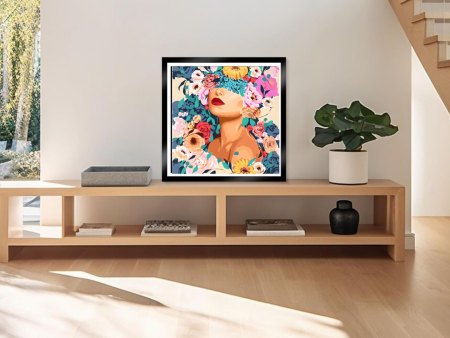 Mujer con Flores - Imagen 3