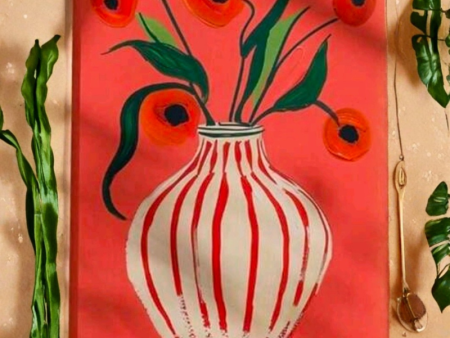 Jarron de Amapolas - Fluor