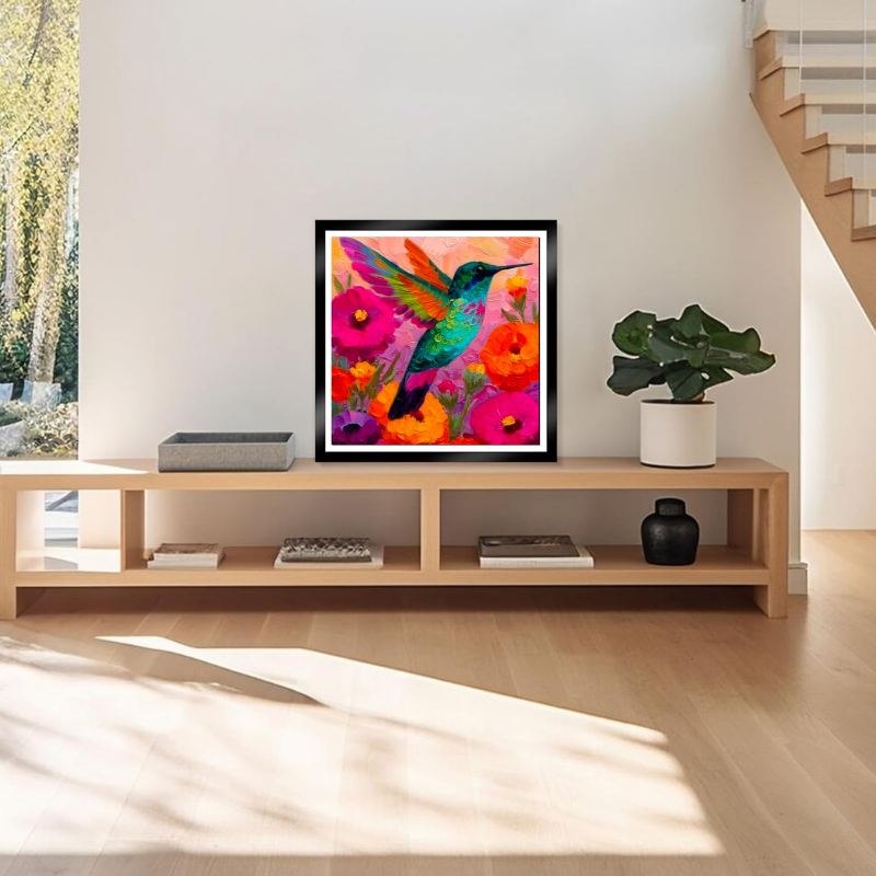 Colibri y Flores - Fluor - Imagen 4
