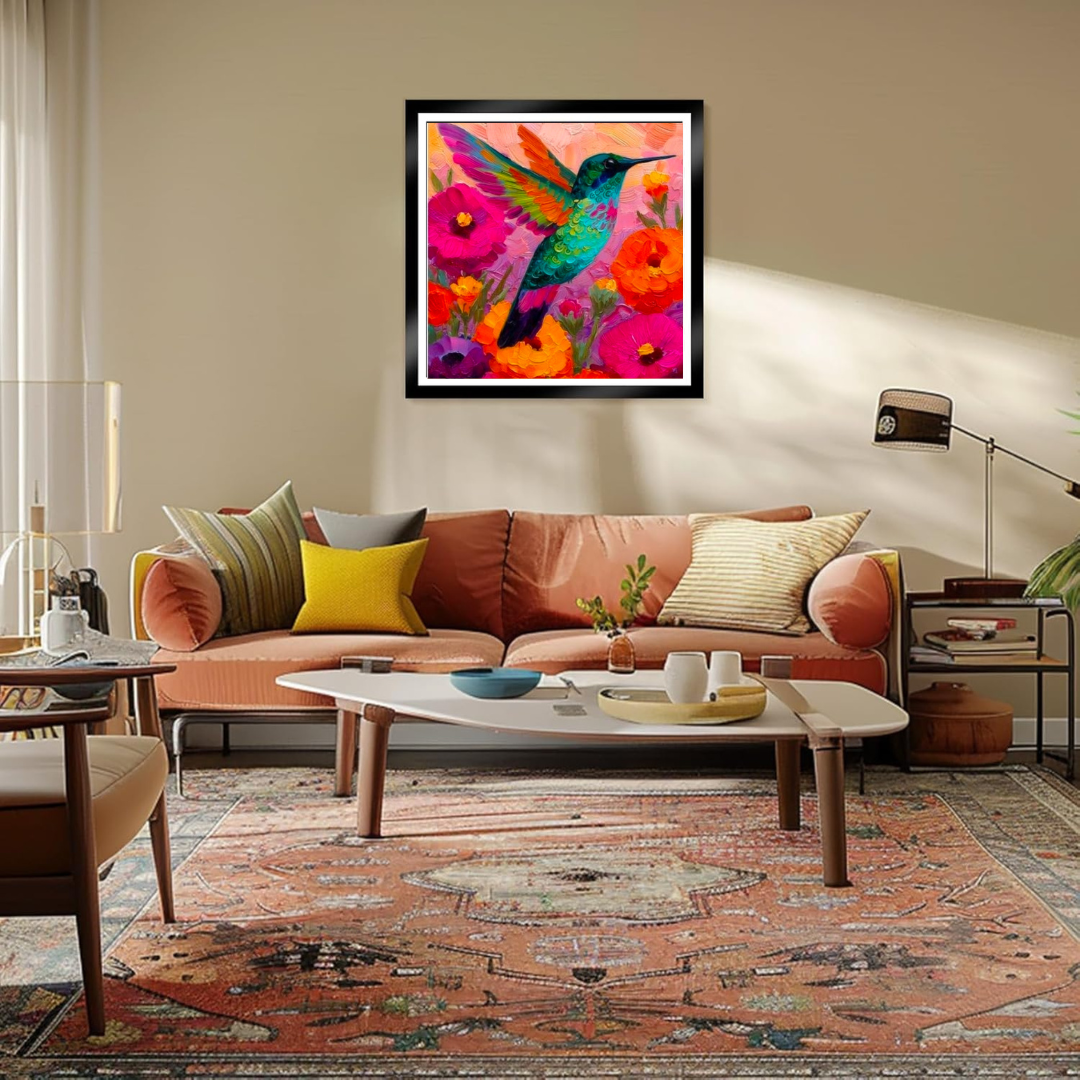 Colibri y Flores - Fluor - Imagen 3